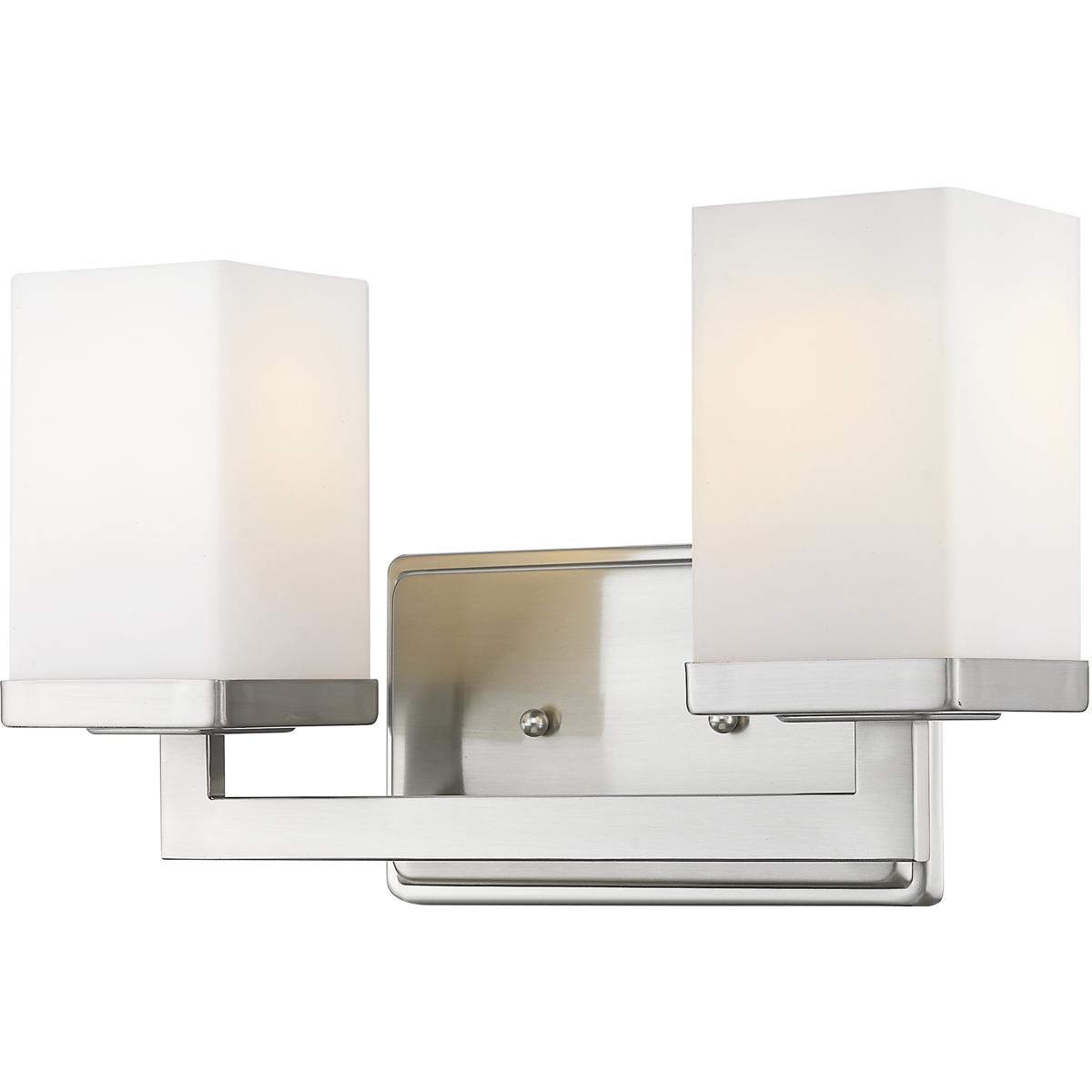 Z-Lite 1900-2V Tidal 2 Light 13.25 inch Brushed Nickel Vanity Wall Light