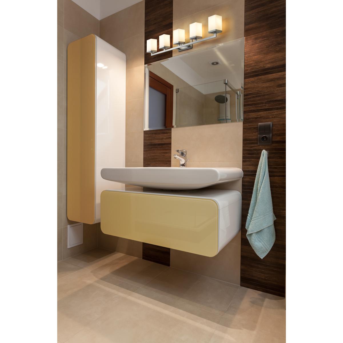 Z-Lite 1900-5V Tidal 5 Light 40 inch Brushed Nickel Vanity Wall Light