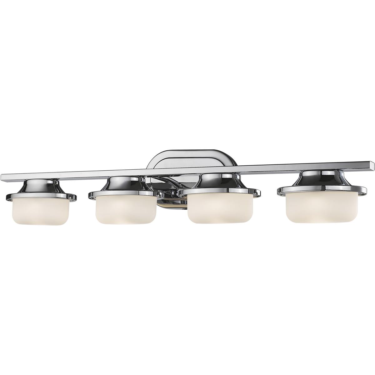 Z-Lite 1917-4V-CH-LED Optum LED 30 inch Chrome Vanity Wall Light