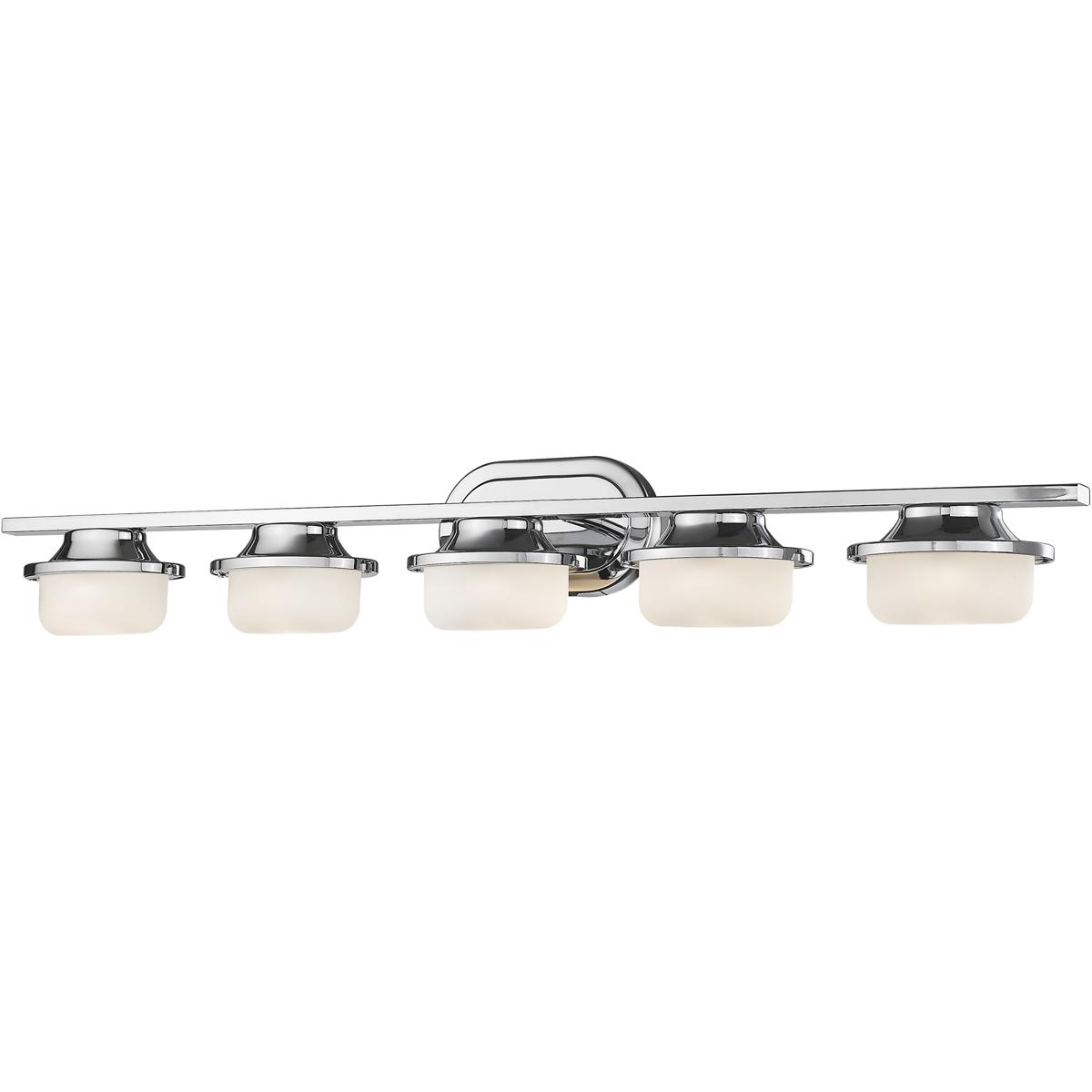 Z-Lite 1917-5V-CH-LED Optum LED 38.7 inch Chrome Vanity Wall Light