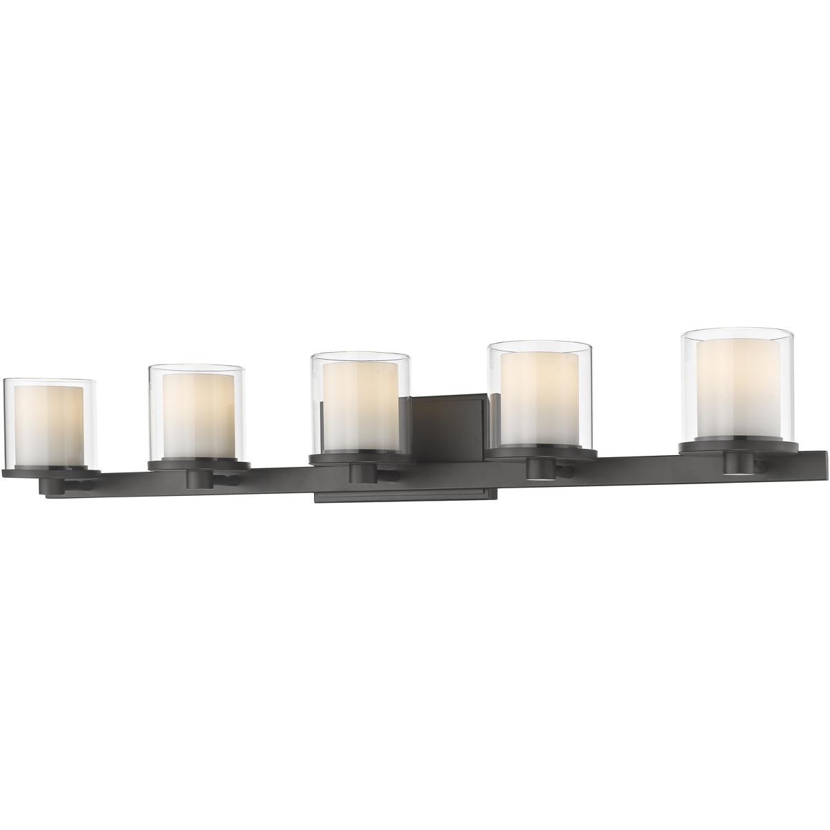 Z-Lite 1918-5V-BRZ-LED Schema LED 38 inch Bronze Vanity Wall Light