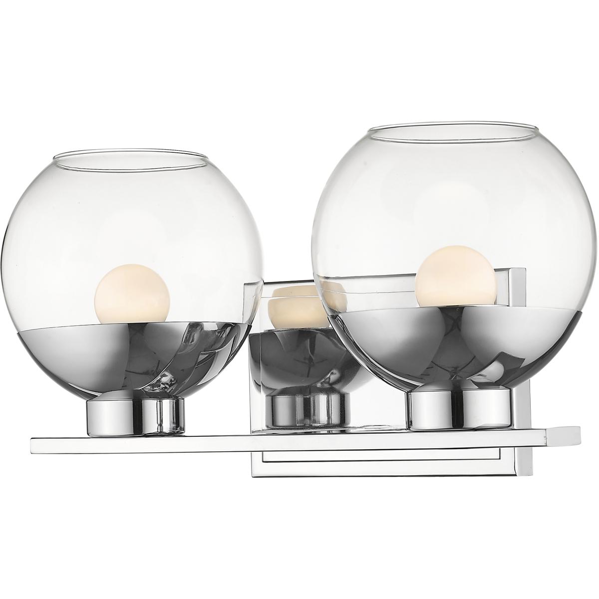 Z-Lite 1924-2V-CH-LED Osono LED 14.25 inch Chrome Vanity Wall Light