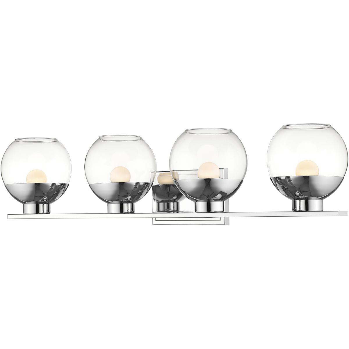 Z-Lite 1924-4V-CH-LED Osono LED 33.2 inch Chrome Vanity Wall Light