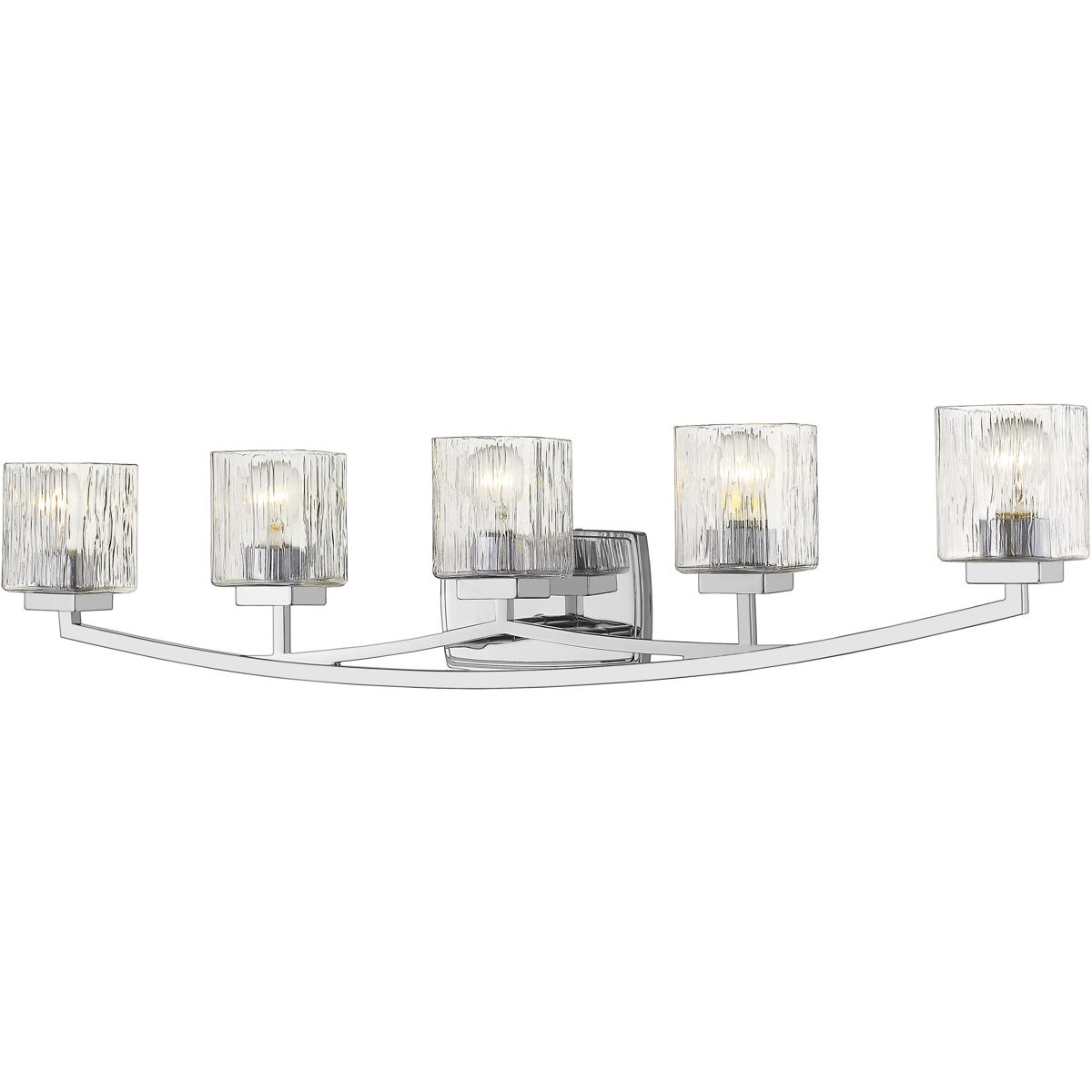 Z-Lite 1929-5V-CH Zaid 5 Light 40 inch Chrome Vanity Wall Light