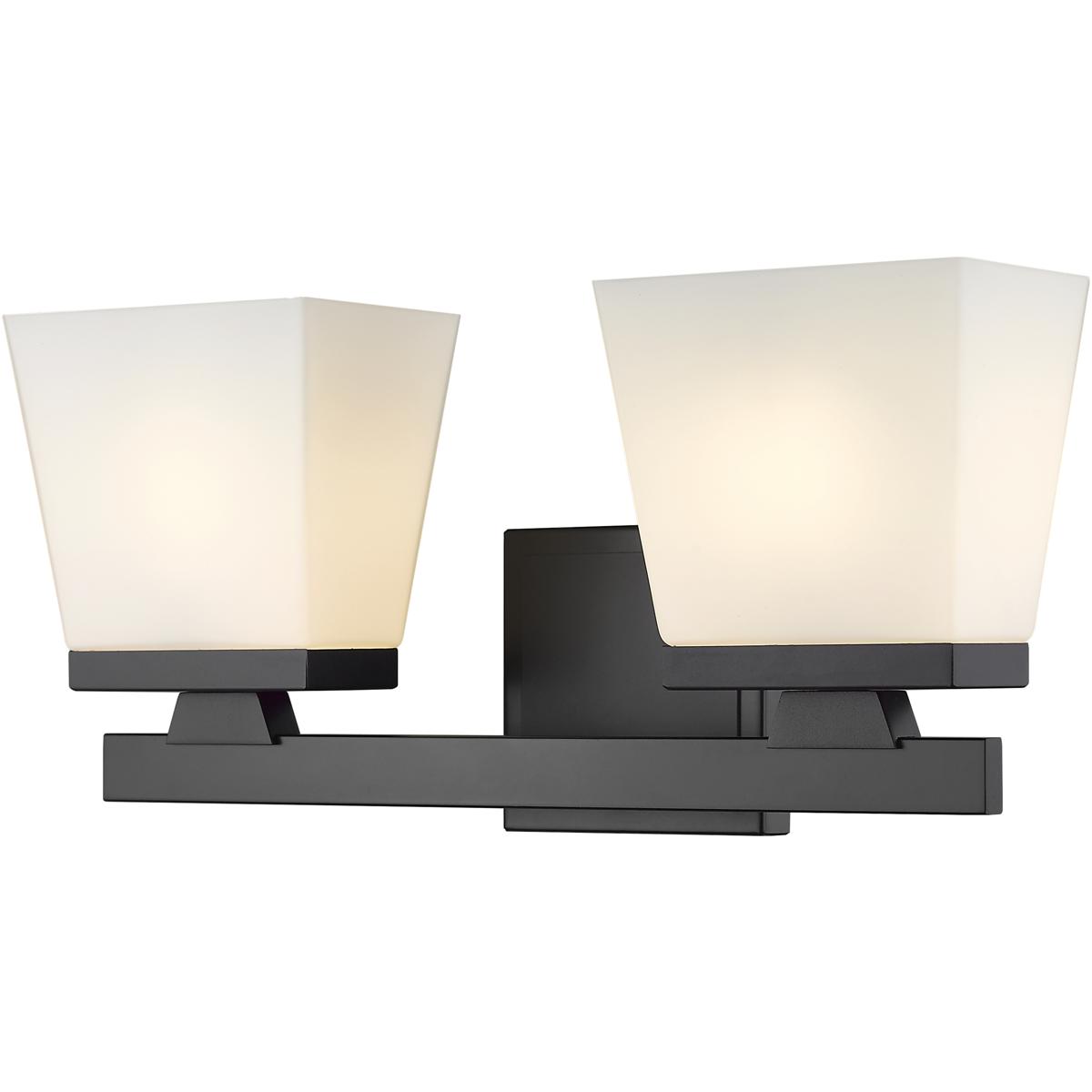 Z-Lite 1937-2V-MB Astor 2 Light 16 inch Matte Black Vanity Wall Light