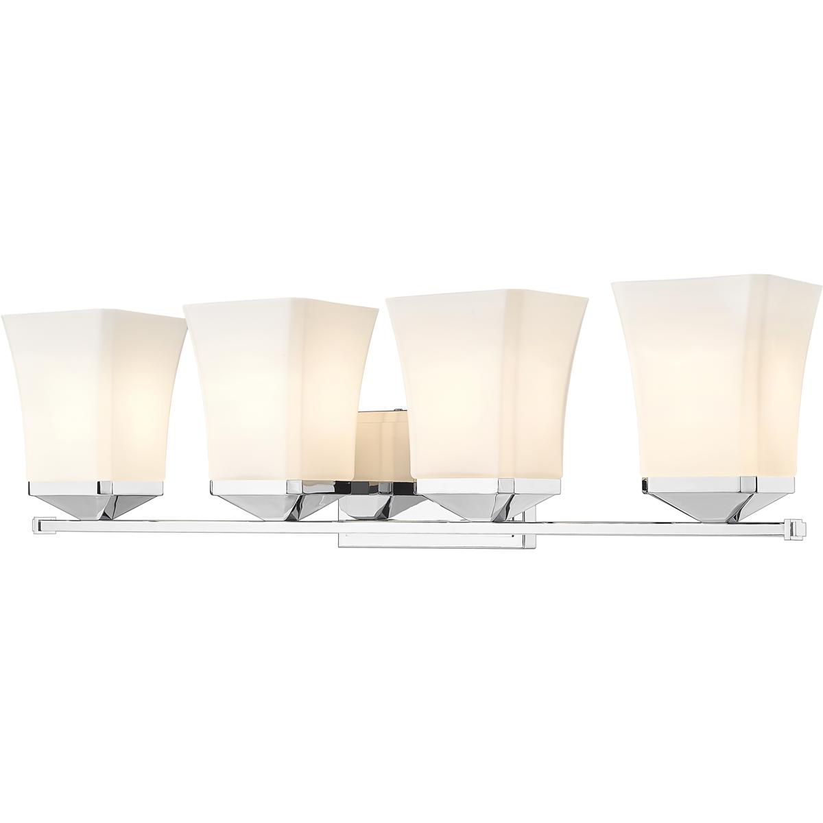 Z-Lite 1939-4V-CH Darcy 4 Light 28 inch Chrome Vanity Wall Light