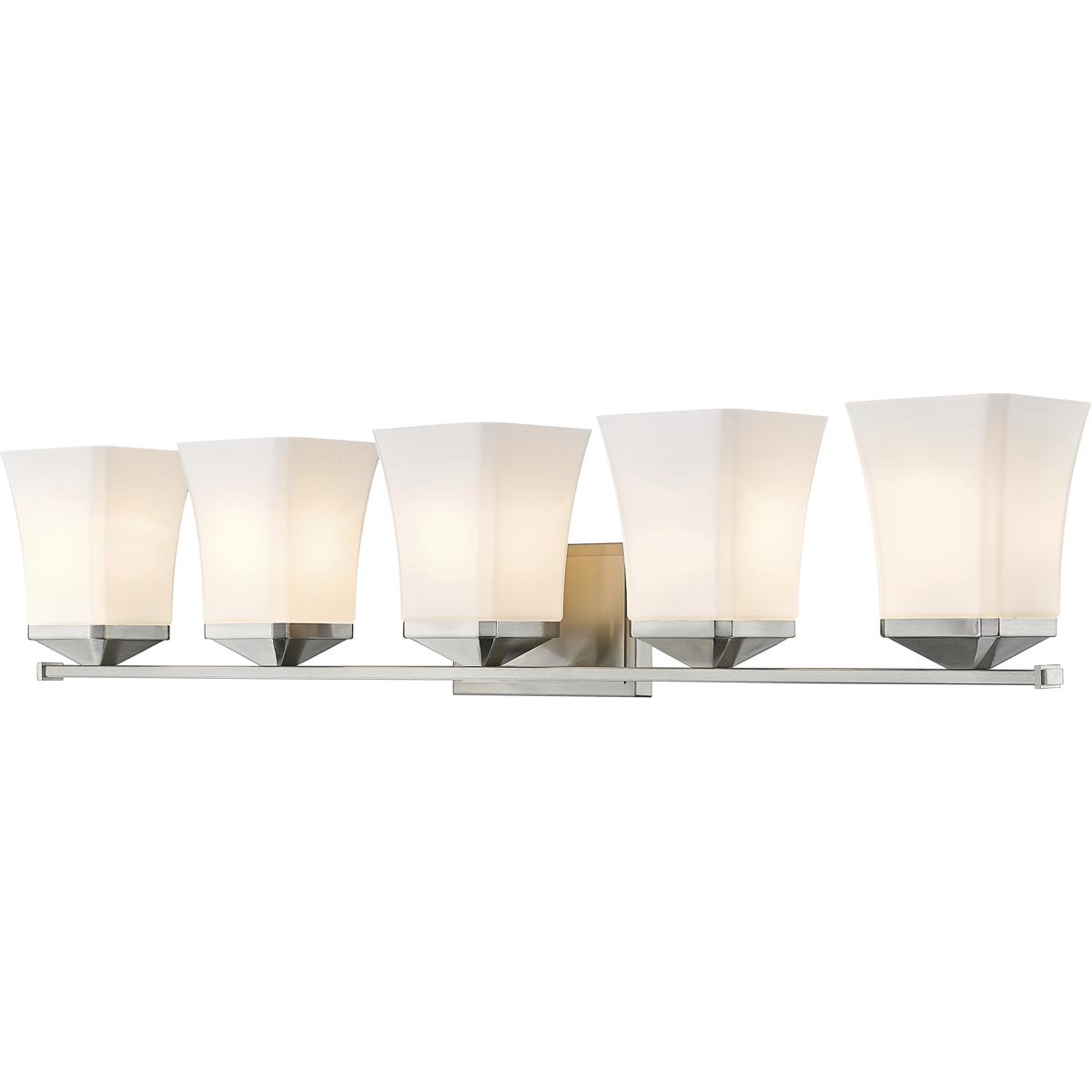 Z-Lite 1939-5V-BN Darcy 5 Light 38 inch Brushed Nickel Vanity Wall Light