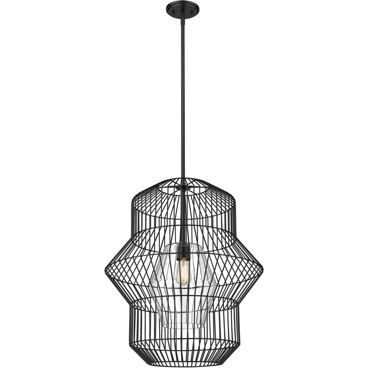 Z-Lite 1941P24-MB Orsay 1 Light 24 inch Matte Black Pendant Ceiling Light