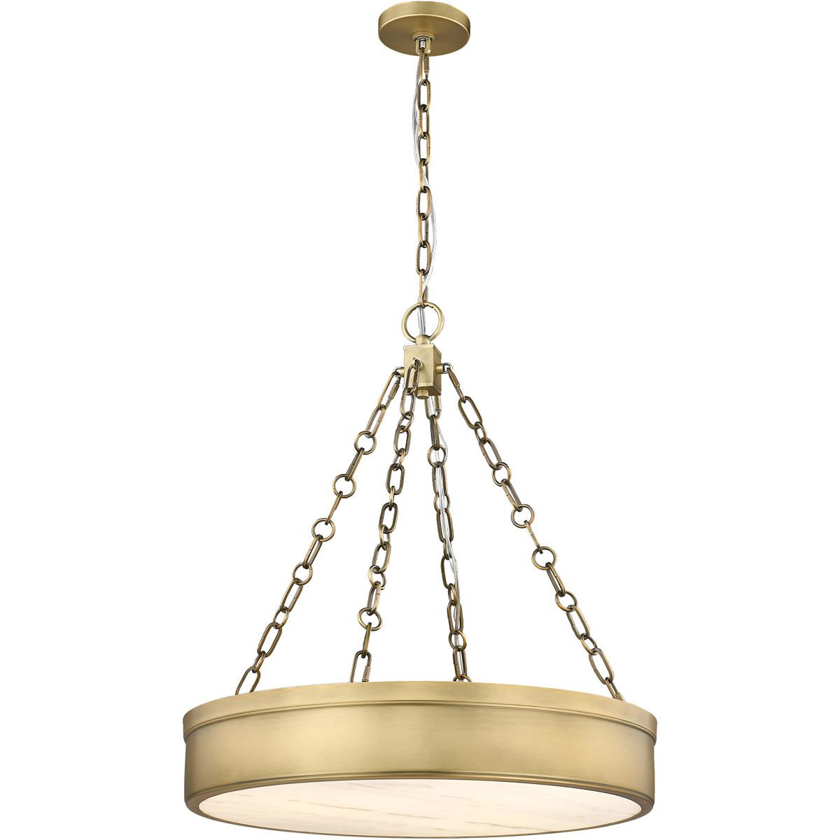 Z-Lite 1944P22-RB-LED Anders LED 22 inch Rubbed Brass Chandelier Ceiling Light in 23