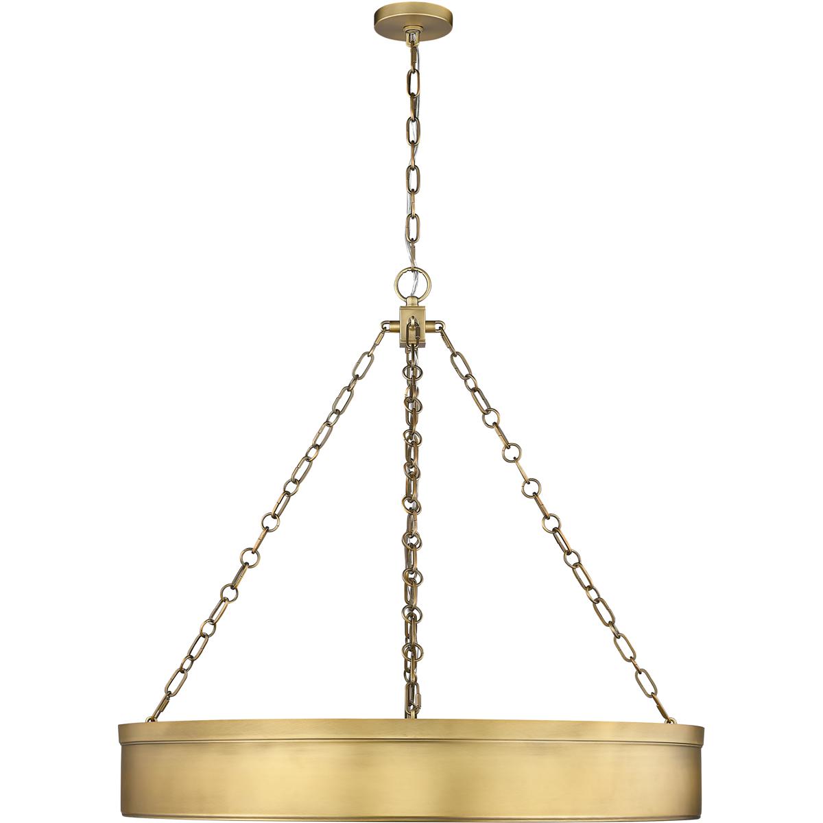 Z-Lite 1944P33-RB-LED Anders LED 33 inch Rubbed Brass Chandelier Ceiling Light