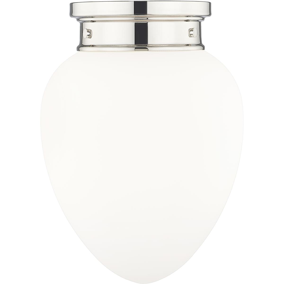 Z-Lite 1945F9-PN Gideon 1 Light 10 inch Polished Nickel Flush Mount Ceiling Light