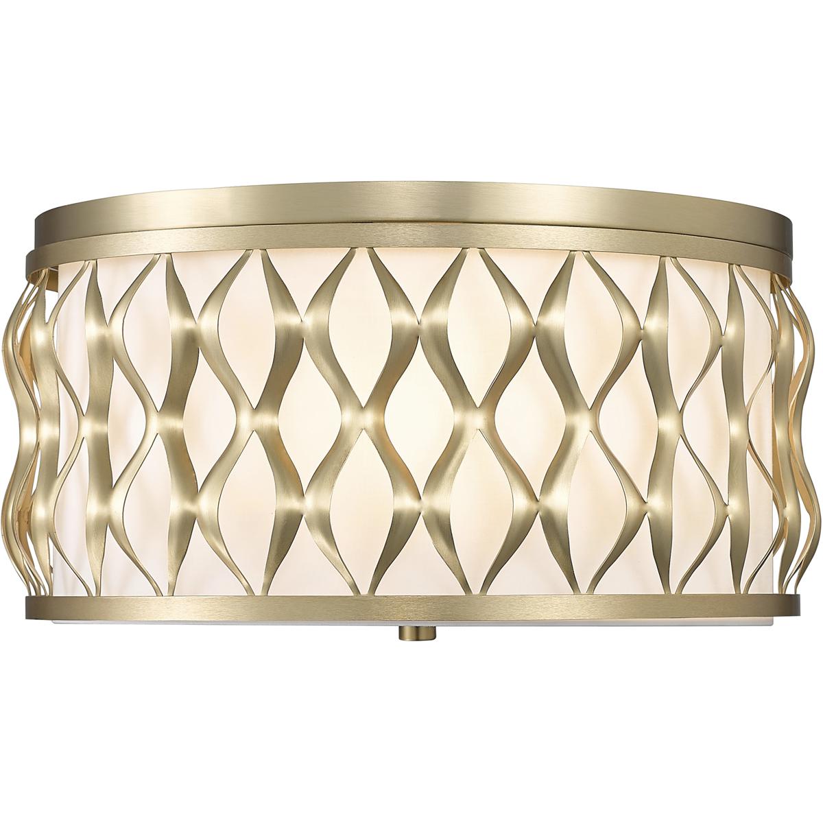 Z-Lite 1948F16-MGLD Harden 4 Light 16.25 inch Modern Gold Flush mount Ceiling Light