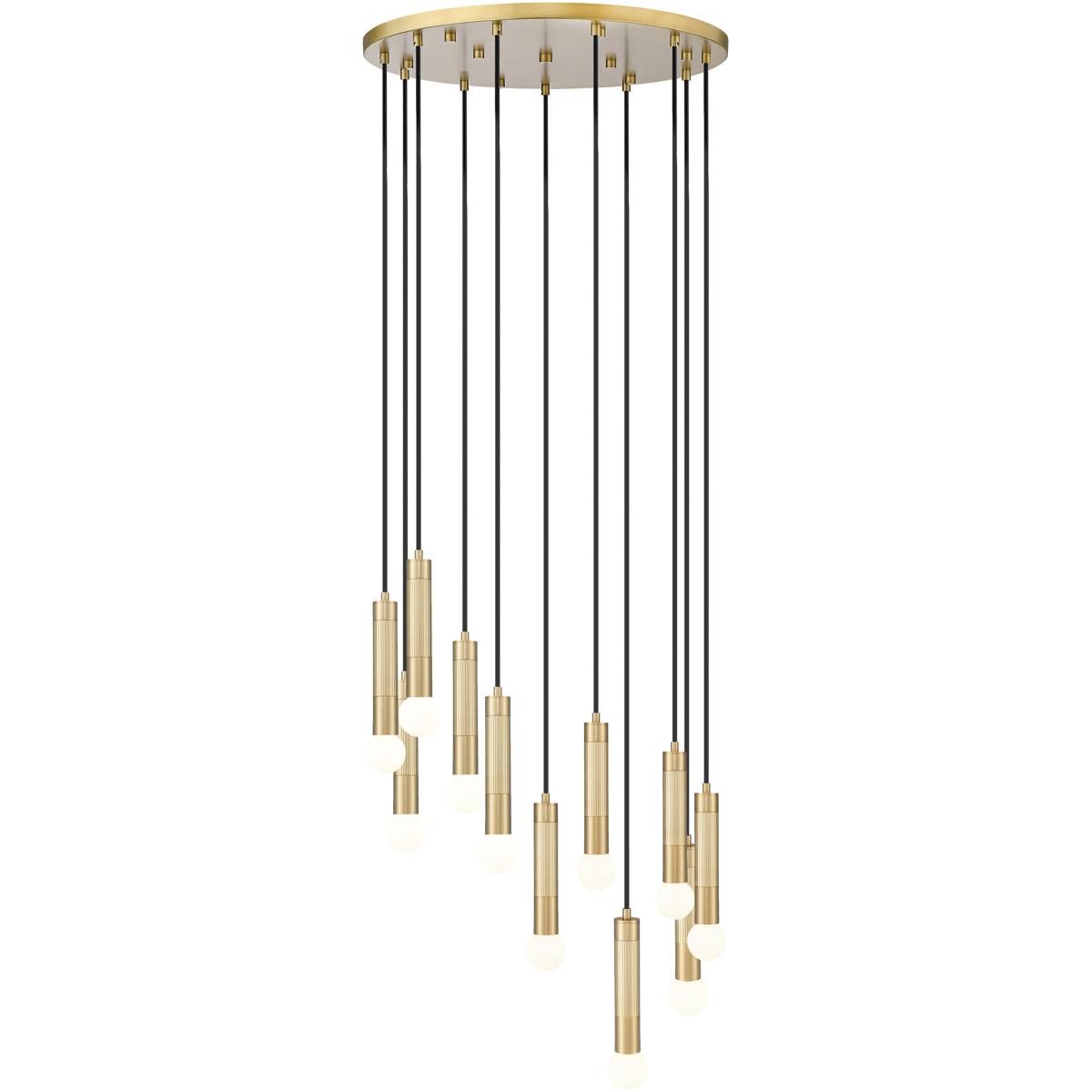 Z-Lite 1956P-11R-MGLD Stari 11 Light 24 inch Modern Gold Chandelier Ceiling Light