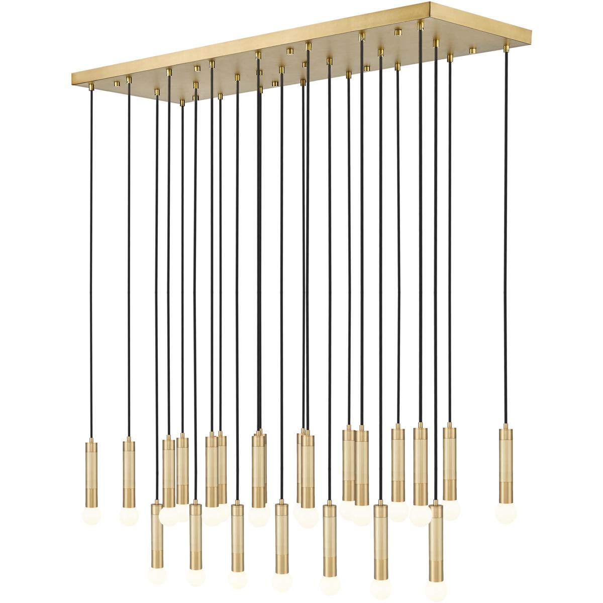 Z-Lite 1956P-23L-MGLD Stari Linear Chandelier Ceiling Light in Modern Gold