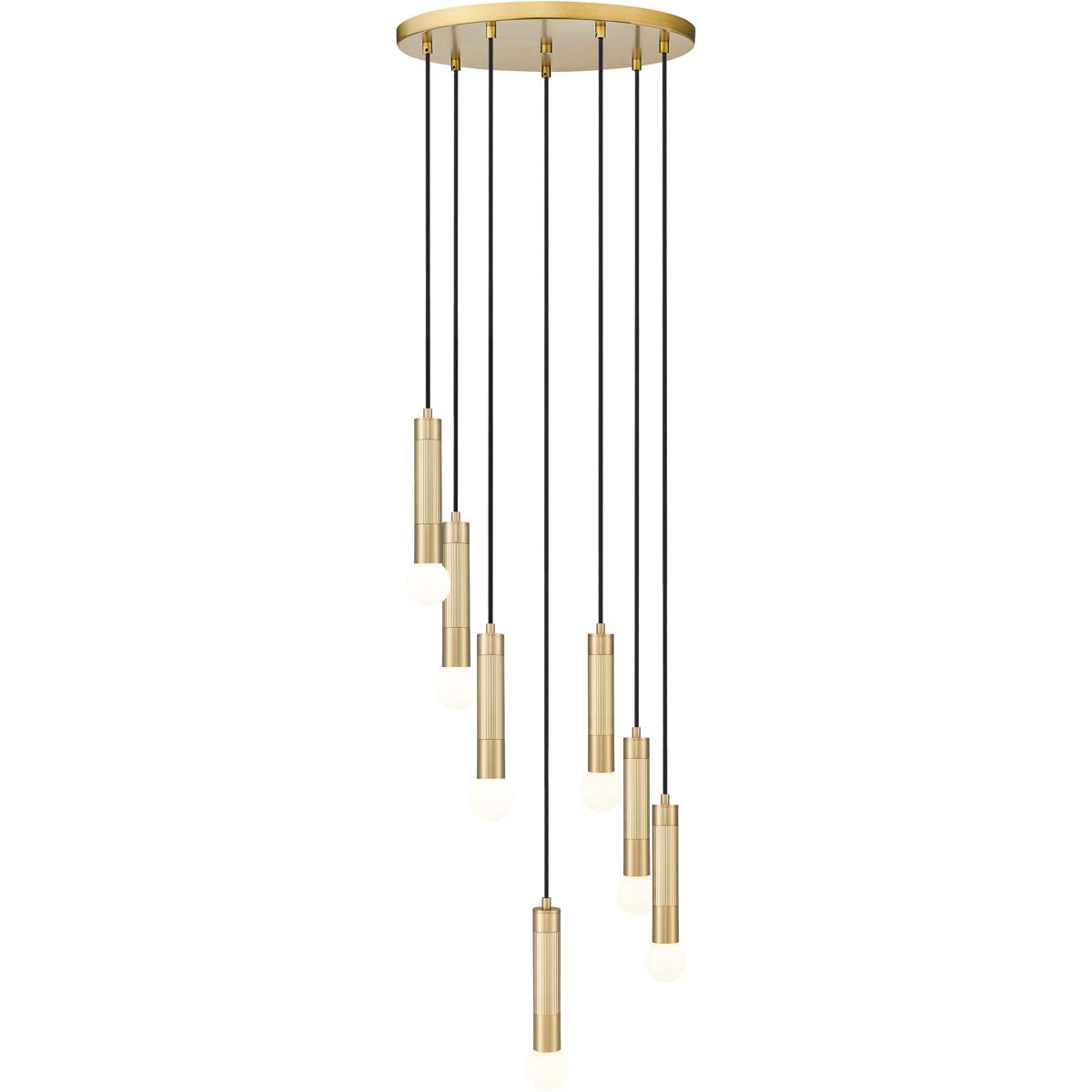Z-Lite 1956P-7R-MGLD Stari 7 Light 18 inch Modern Gold Chandelier Ceiling Light
