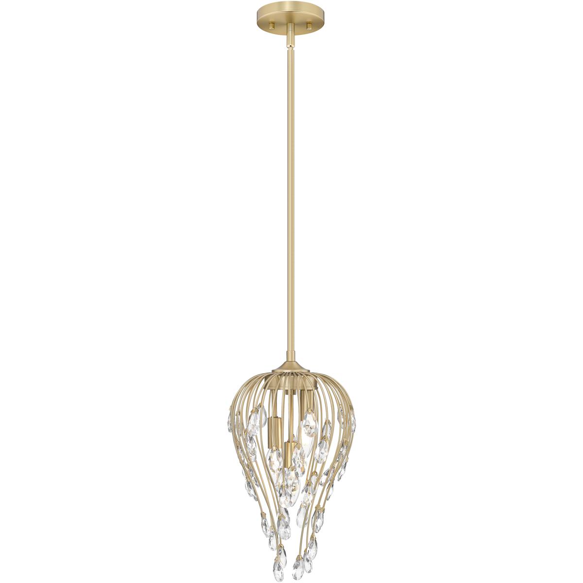 Z-Lite 1957P9-MGLD Gabriella 3 Light 9 inch Modern Gold Pendant Ceiling Light
