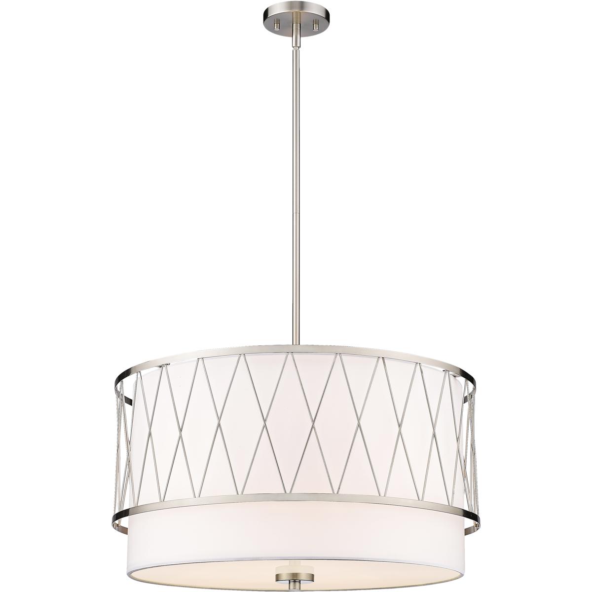 Z-Lite 198-24BN Dalton 4 Light 24 inch Brushed Nickel Pendant Ceiling Light