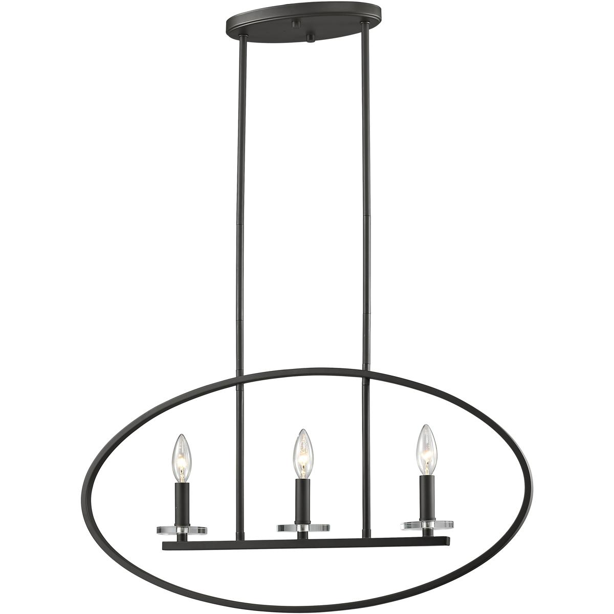 Z-Lite 2010-3L-BRZ Verona 3 Light 28 inch Bronze Linear Chandelier Ceiling Light