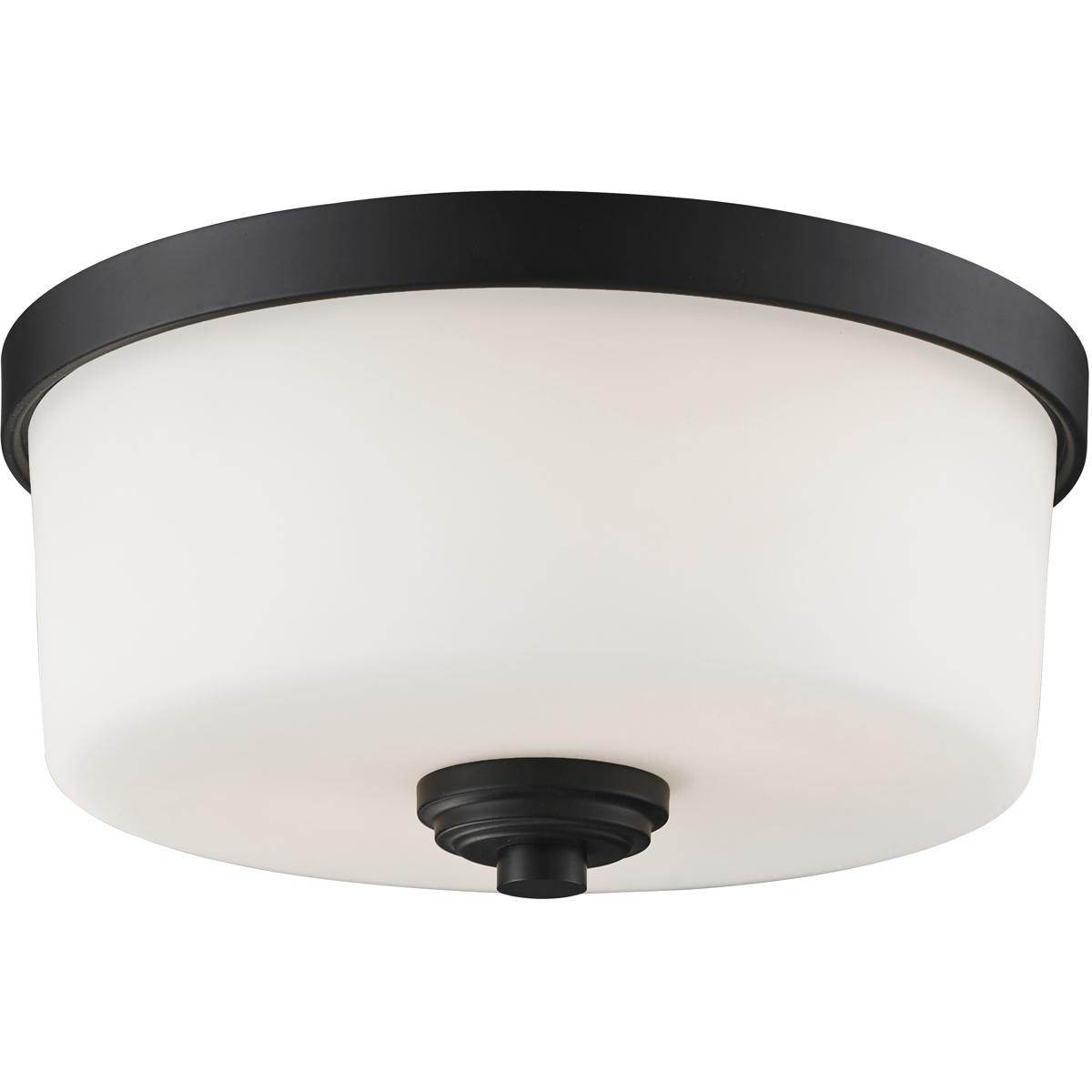 Z-Lite 220F2 Arlington 2 Light 12.25 inch Bronze Flush Mount Ceiling Light