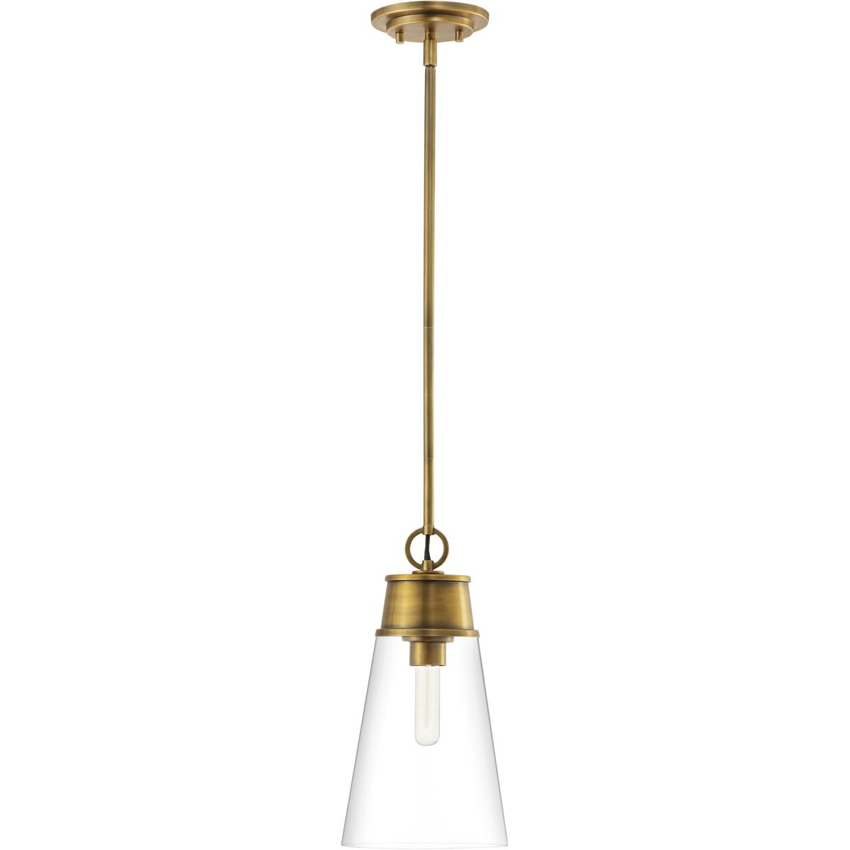 Z-Lite 2300P8-RB Wentworth 1 Light 7.5 inch Rubbed Brass Pendant Ceiling Light