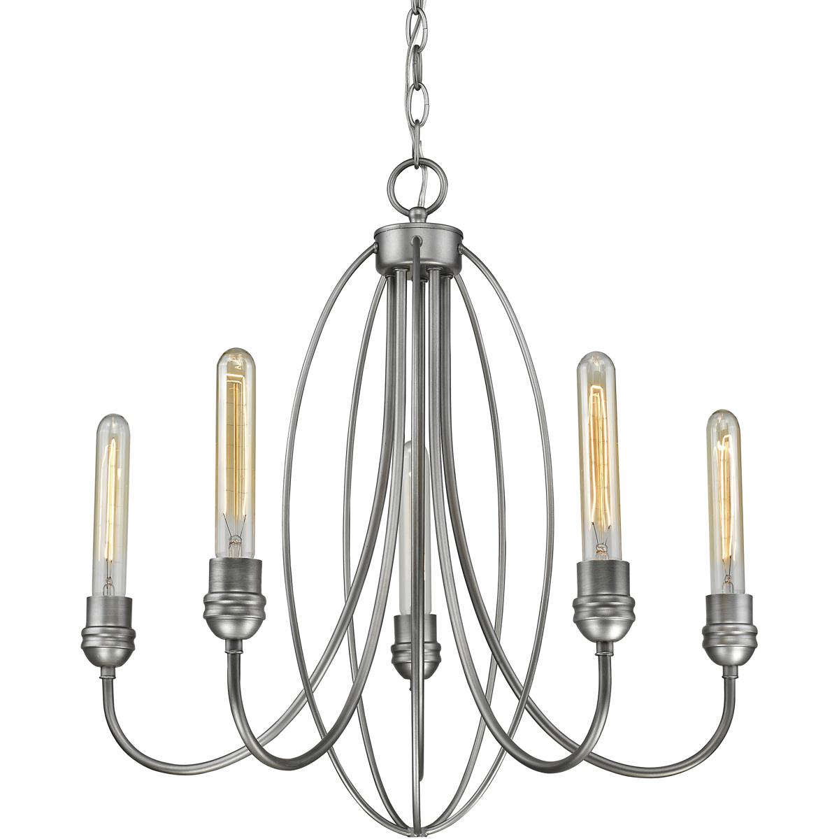 Z-Lite 3000-5OS Persis 5 Light 22 inch Old Silver Chandelier Ceiling Light