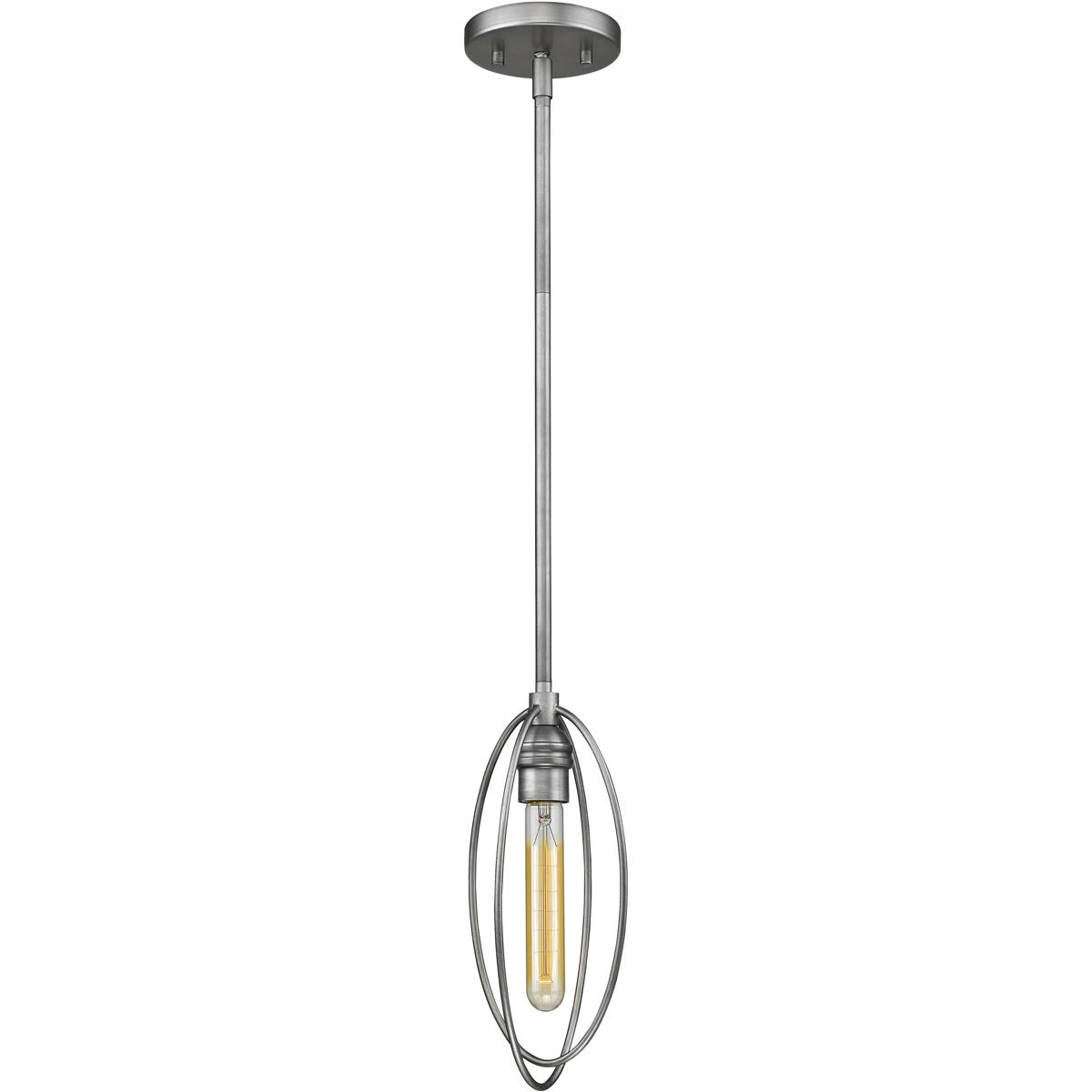 Z-Lite 3000MP-OS Persis 1 Light 5.5 inch Old Silver Pendant Ceiling Light