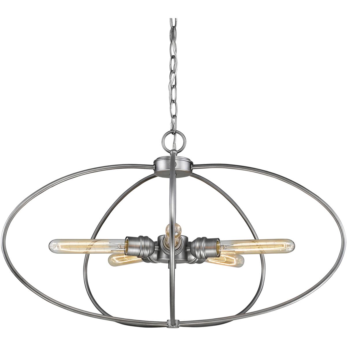 Z-Lite 3000P-OS Persis 5 Light 28.25 inch Old Silver Chandelier Ceiling Light