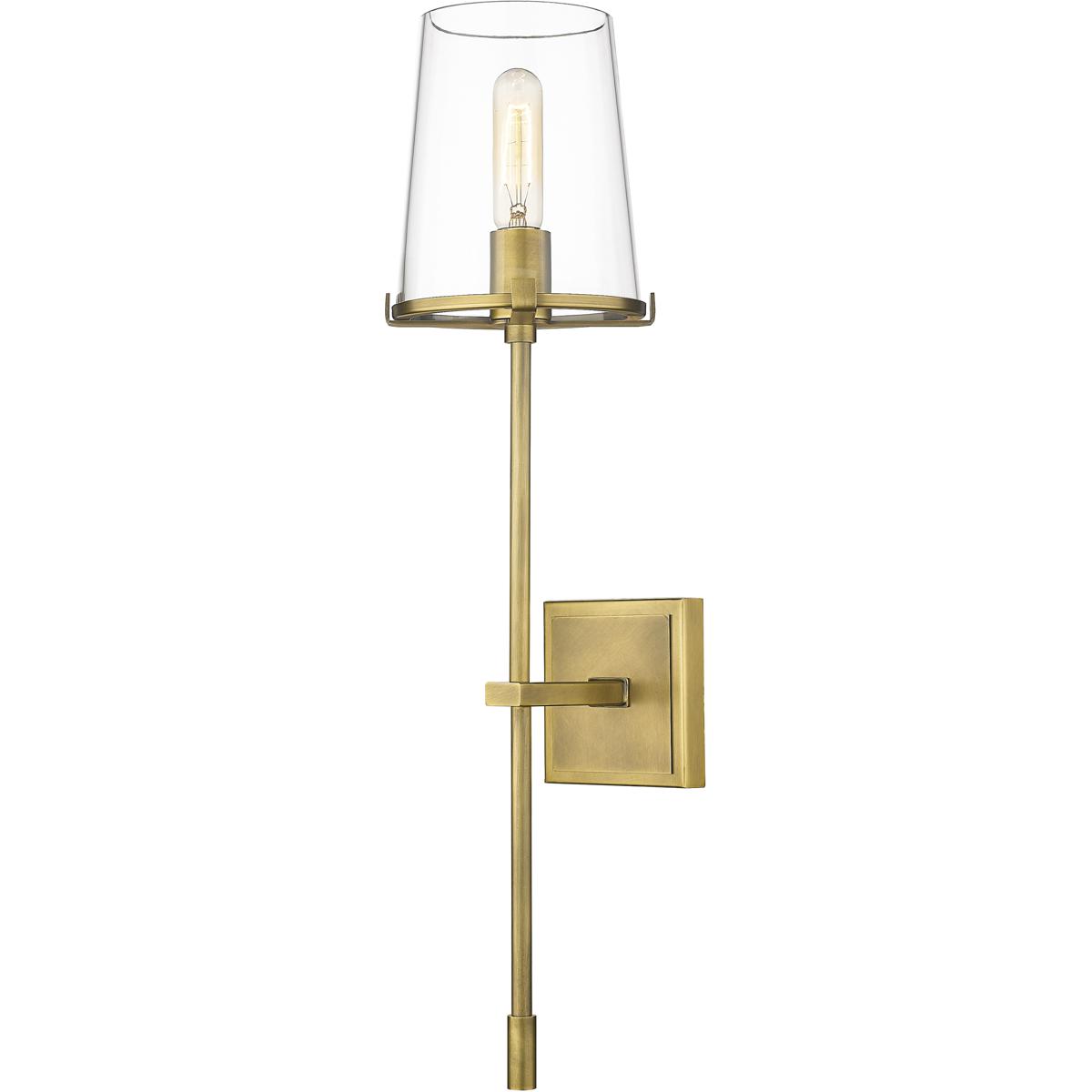 Z-Lite 3032-1S-RB Callista 1 Light 6.5 inch Rubbed Brass Wall Sconce Wall Light