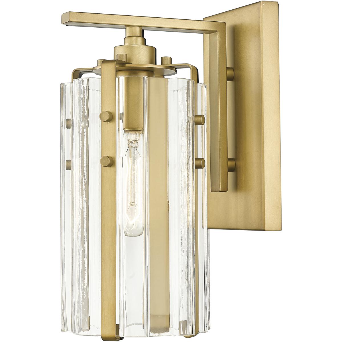 Z-Lite 3036-1S-RB Alverton 1 Light 5.25 inch Rubbed Brass Wall Sconce Wall Light in Rubbed Bronze