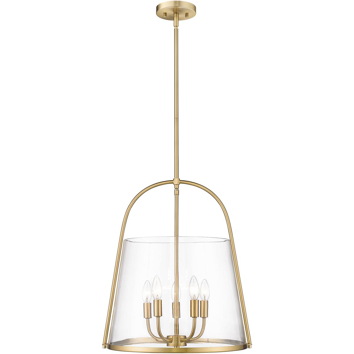 Z-Lite 3041P18-MGLD Archis 5 Light 18 inch Modern Gold Pendant Ceiling Light