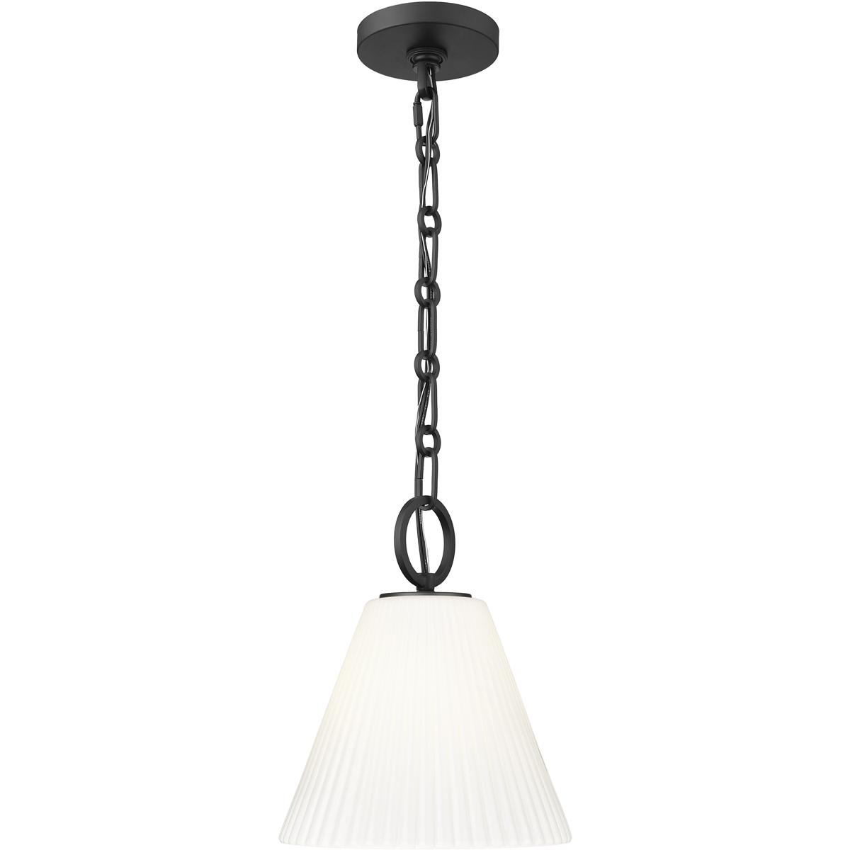Z-Lite 3042P10-MB Alaric 1 Light 10 inch Matte Black Pendant Ceiling Light