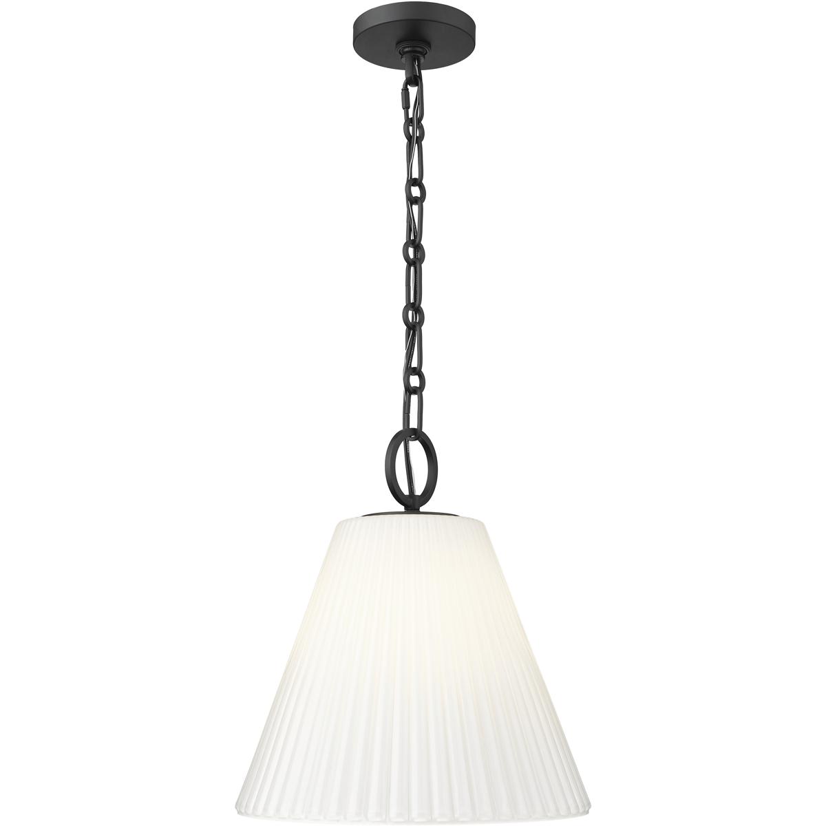 Z-Lite 3042P14-MB Alaric 1 Light 14 inch Matte Black Pendant Ceiling Light