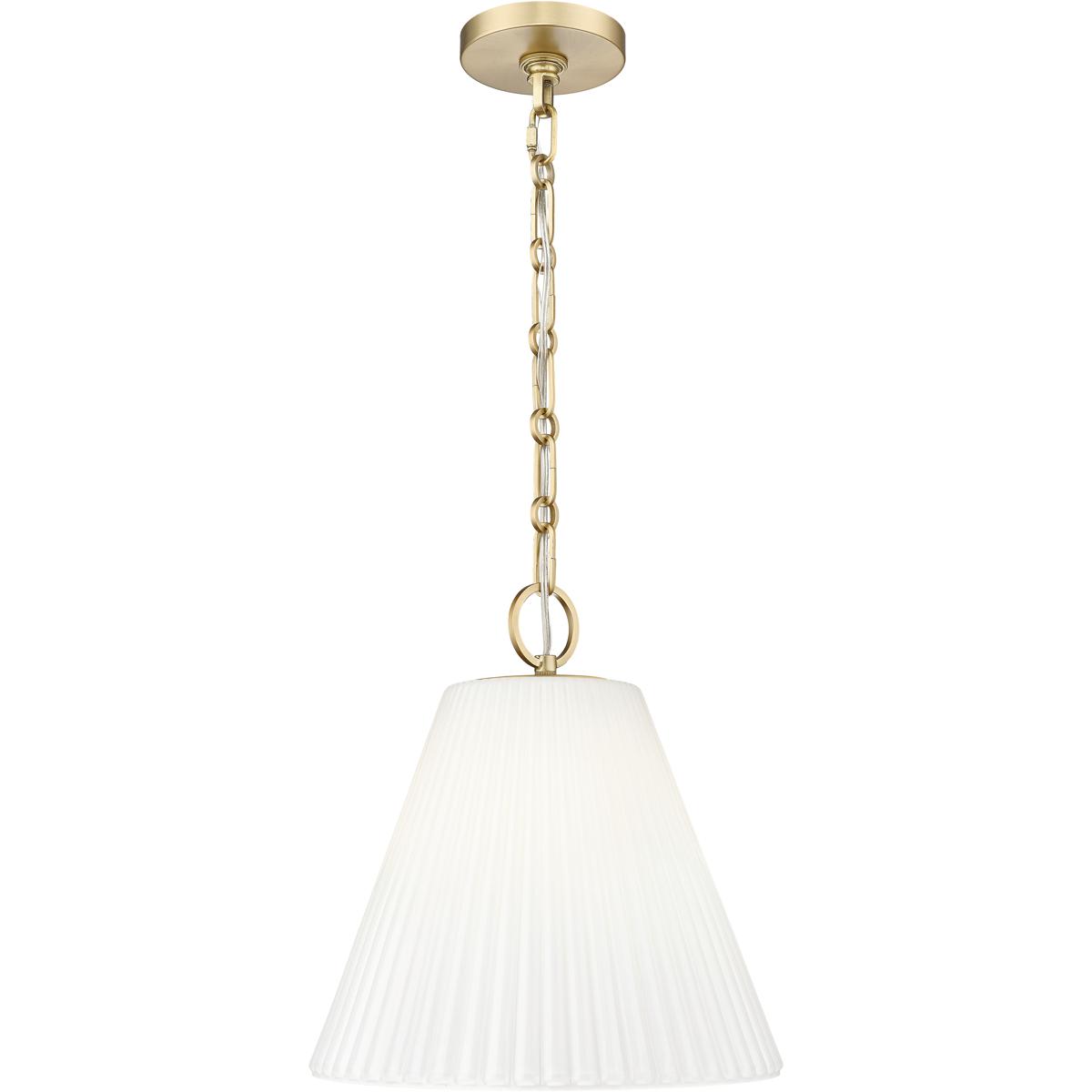 Z-Lite 3042P14-MGLD Alaric 1 Light 14 inch Modern Gold Pendant Ceiling Light