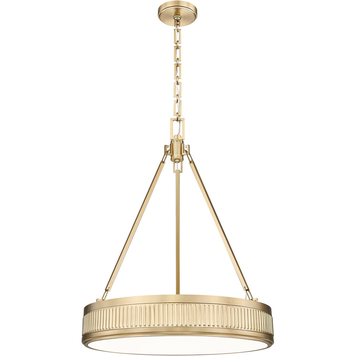 Z-Lite 3046P22-MGLD-LED Quinn LED 22 inch Modern Gold Pendant Ceiling Light