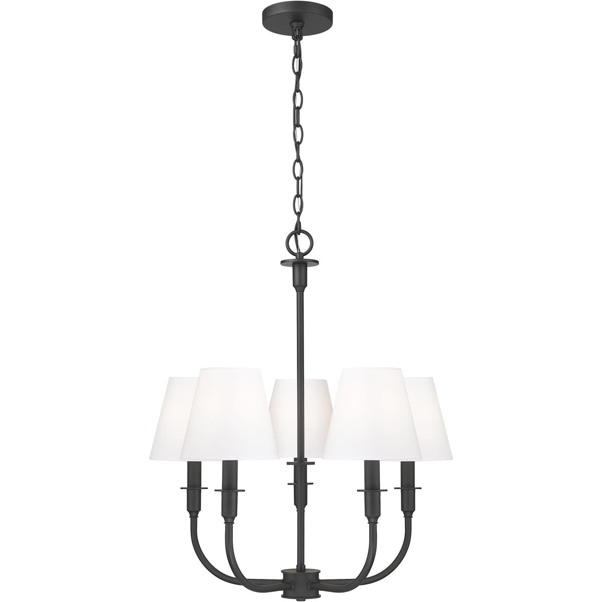 Z-Lite 3049-18C-MB Tova 5 Light 22.5 inch Matte Black Chandelier Ceiling Light