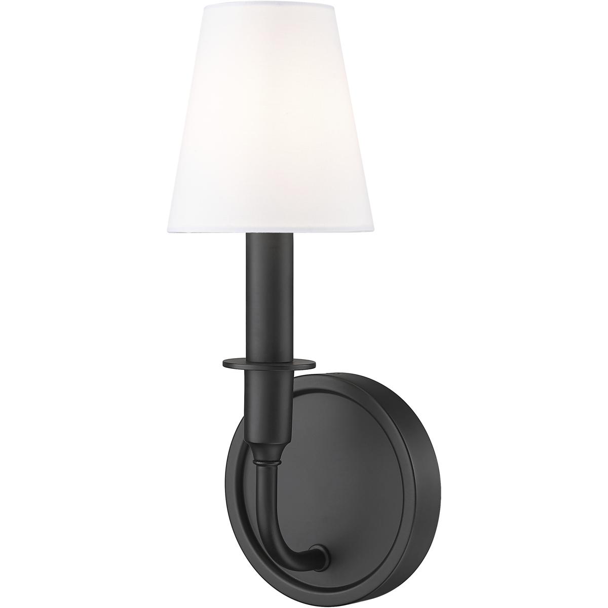 Z-Lite 3049-1S-MB Tova 1 Light 5.25 inch Matte Black Wall Sconce Wall Light