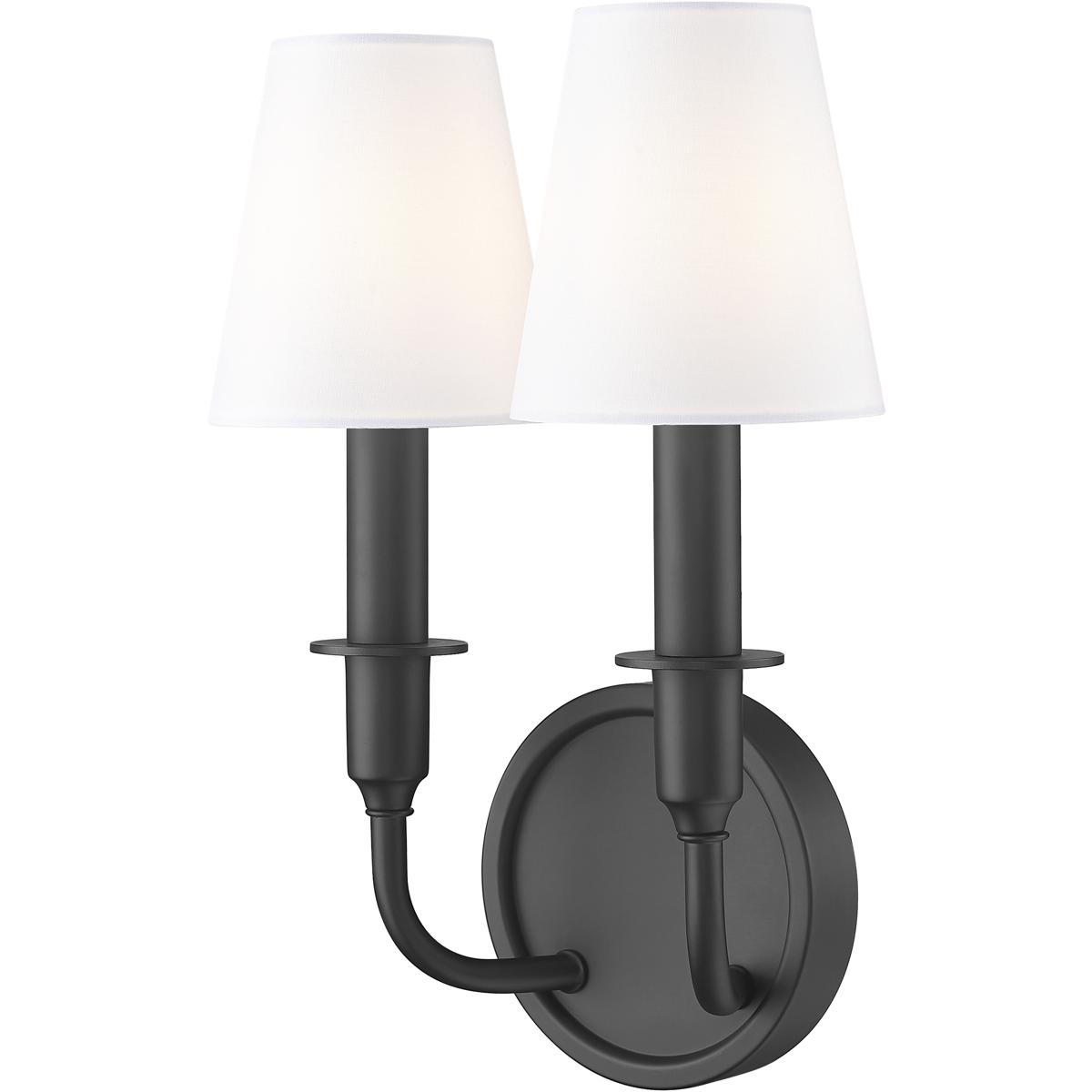 Z-Lite 3049-2S-MB Tova 2 Light 9.25 inch Matte Black Wall Sconce Wall Light