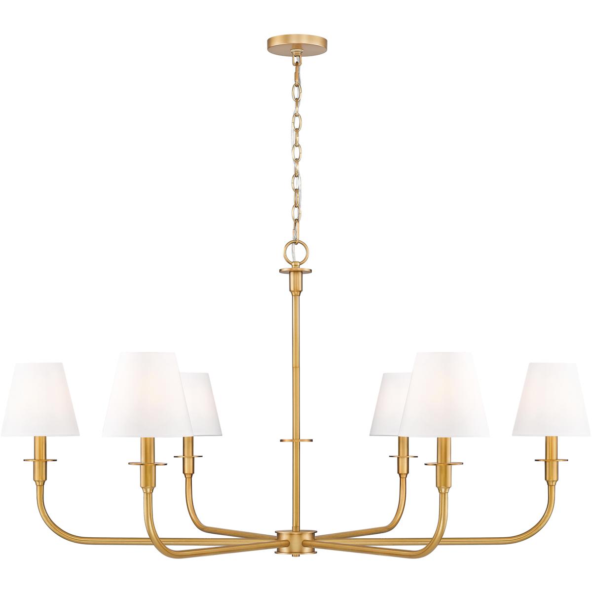 Z-Lite 3049-45RB Tova 6 Light 48.75 inch Rubbed Brass Chandelier Ceiling Light