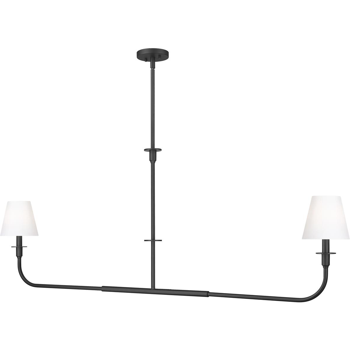 Z-Lite 3049-60L-MB Tova 2 Light 63.75 inch Matte Black Linear Chandelier Ceiling Light