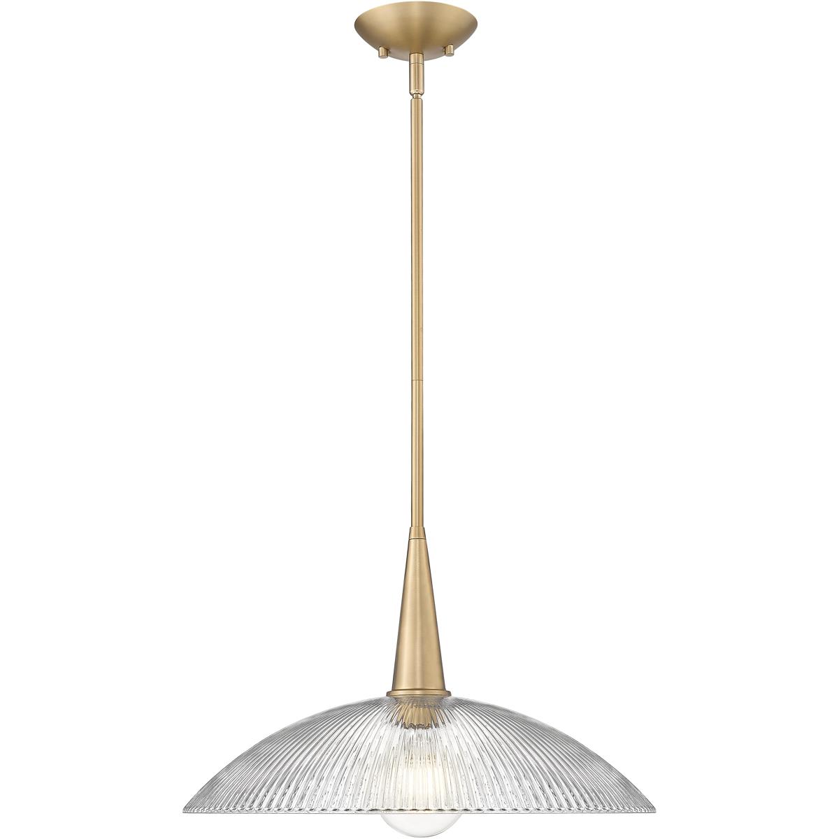 Z-Lite 3051P18-MGLD Lunelle 1 Light 18 inch Modern Gold Pendant Ceiling Light