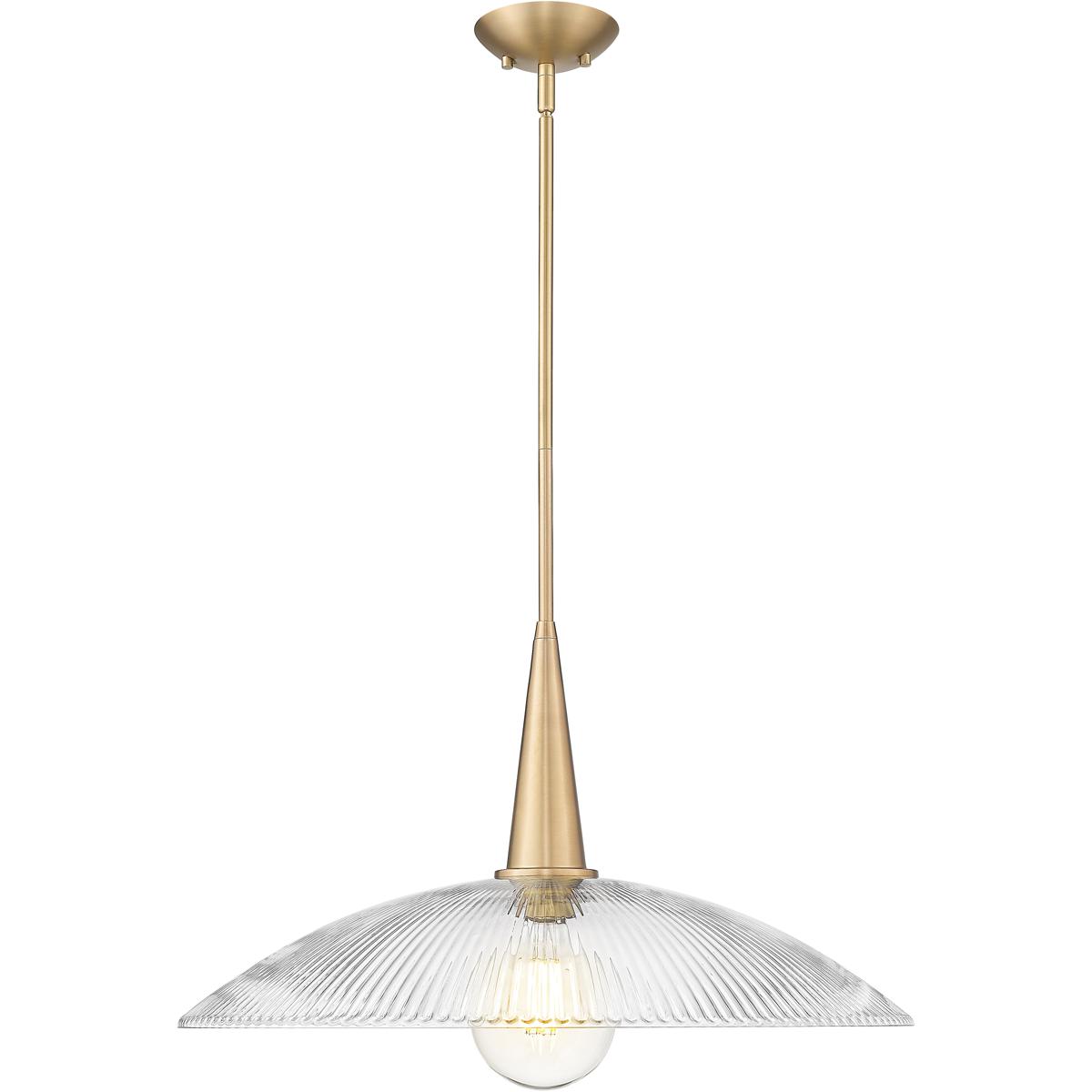 Z-Lite 3051P24-MGLD Lunelle 1 Light 24 inch Modern Gold Pendant Ceiling Light