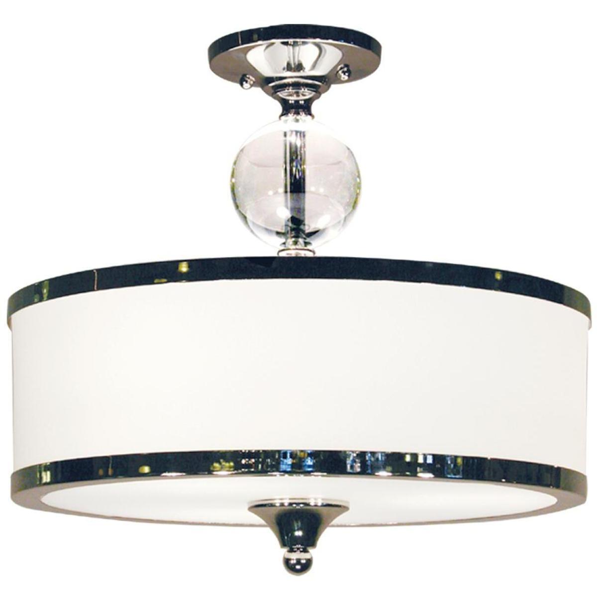 Z-Lite 307SF-CH Cosmopolitan 3 Light 15.5 inch Chrome Semi Flush Mount Ceiling Light