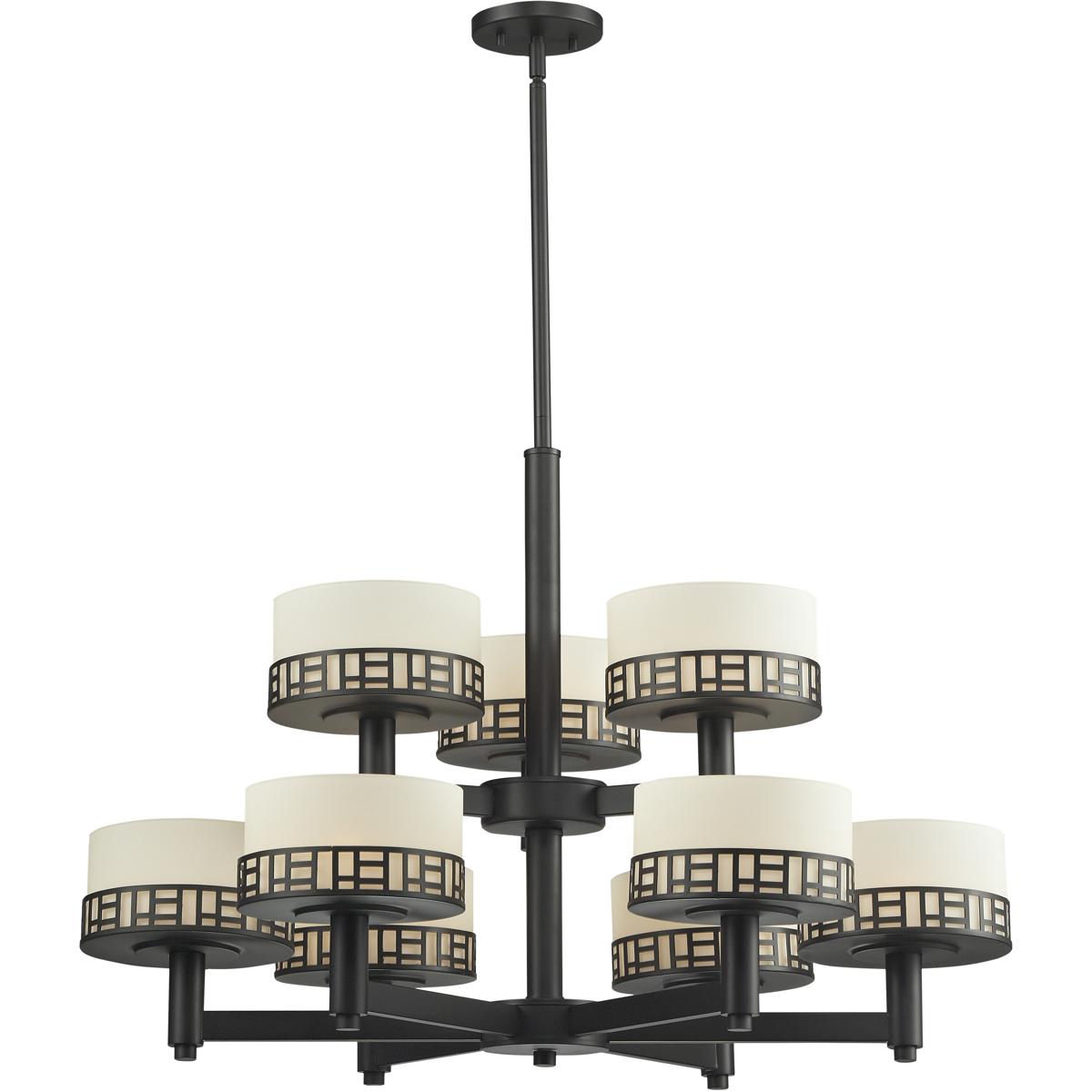 Z-Lite 329-9-BRZ Elea 9 Light 31.75 inch Bronze Chandelier Ceiling Light