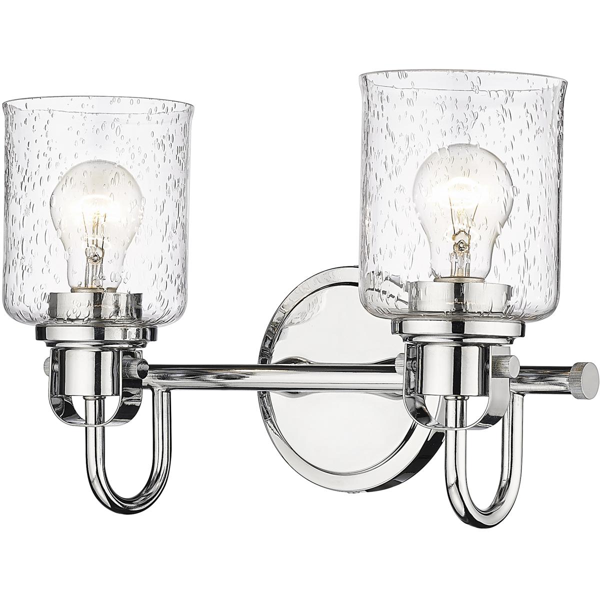 Z-Lite 340-2V-CH Kinsley 2 Light 14.5 inch Chrome Bath Vanity Wall Light