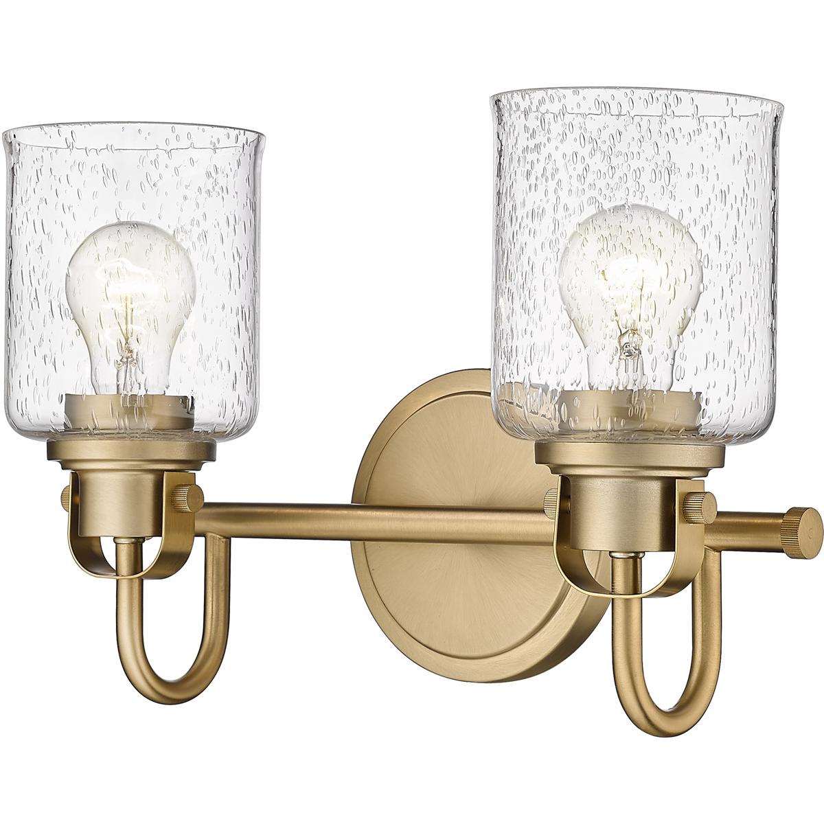 Z-Lite 340-2V-HG Kinsley 2 Light 14.5 inch Heirloom Gold Bath Vanity Wall Light