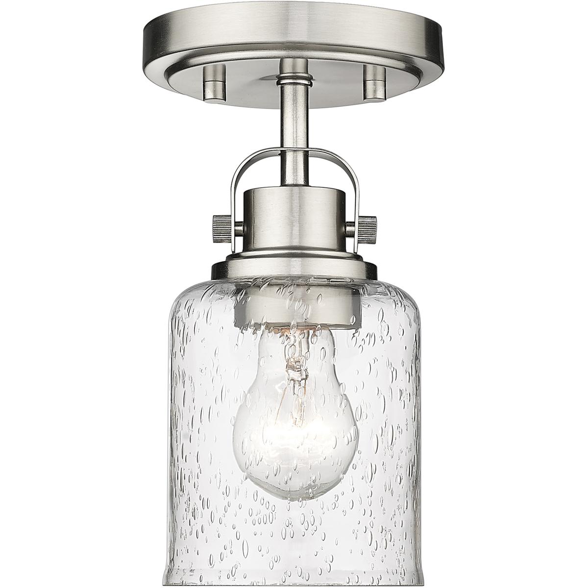 Z-Lite 340F1-BN Kinsley 1 Light 5.25 inch Brushed Nickel Flush Mount Ceiling Light