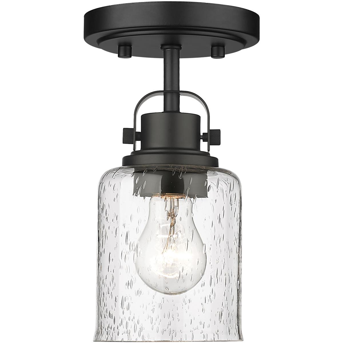 Z-Lite 340F1-MB Kinsley 1 Light 5.25 inch Matte Black Flush Mount Ceiling Light