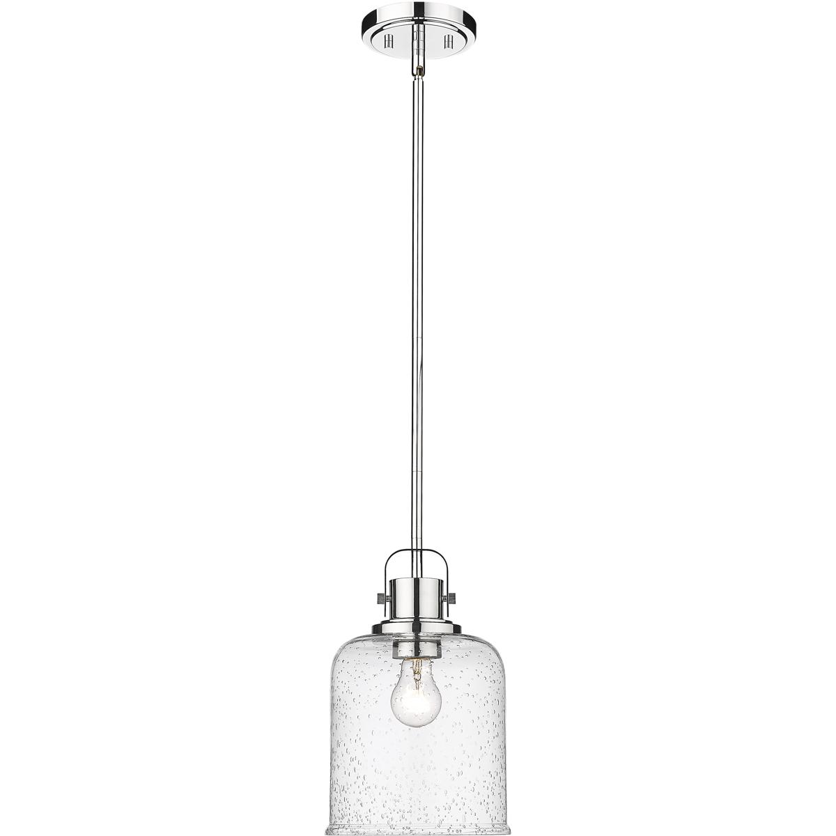 Z-Lite 340P8-CH Kinsley 1 Light 8 inch Chrome Pendant Ceiling Light