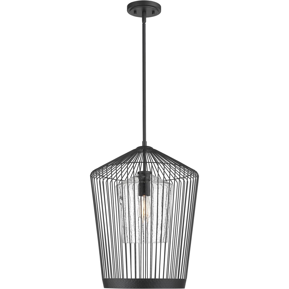 Z-Lite 342P19-MB Lido 1 Light 18.5 inch Matte Black Pendant Ceiling Light