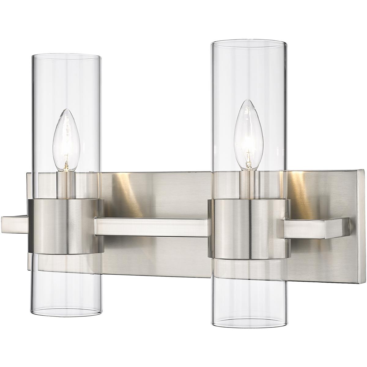 Z-Lite 343-2V-BN Lawson 2 Light 17 inch Brushed Nickel Vanity Wall Light
